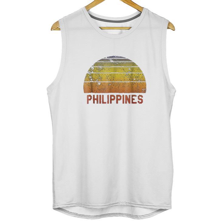 Philippines Retro Vintage 70S Throwback Surf Unisex Tank Top