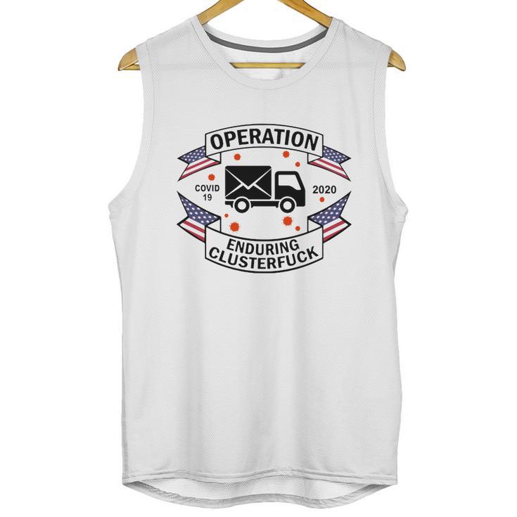 Postal Worker Operation Disease 2020 Enduring Clusterfuck Unisex Tank Top