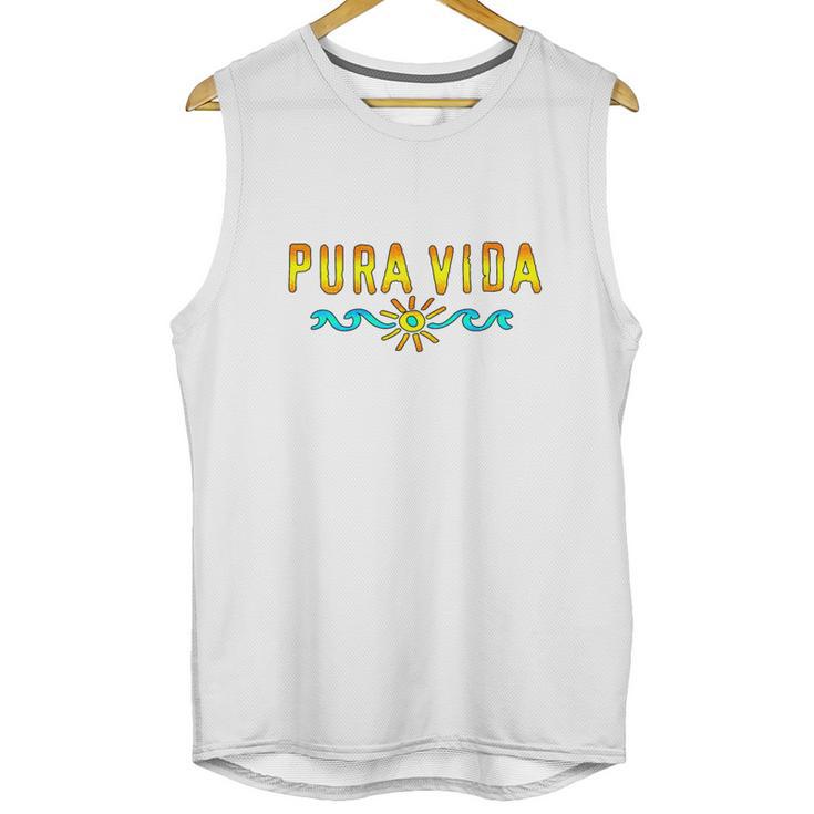 Pura Vida Costa Rica Surfing Beach Holidays Unisex Tank Top