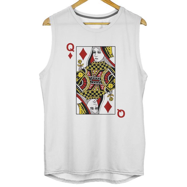 Queen Of Diamond Cards Poker Q Unisex Tank Top