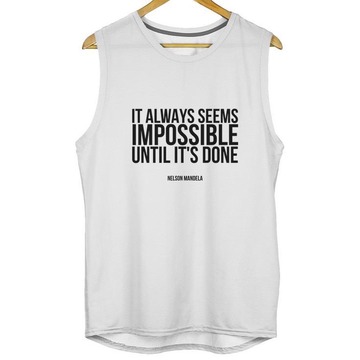 Quote From Nelson Mandela Unisex Tank Top