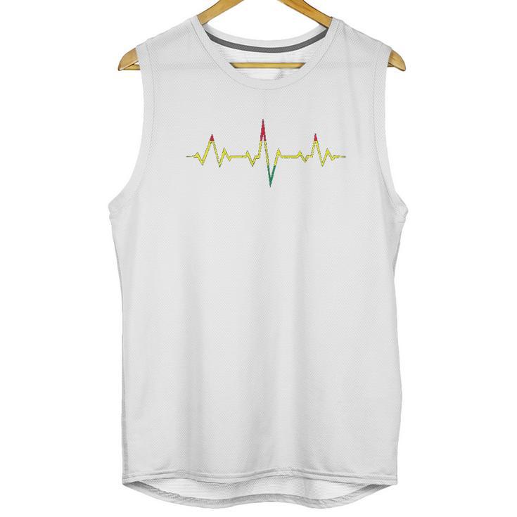 Reggae Music Heartbeat Rastafari Rasta Gift Unisex Tank Top