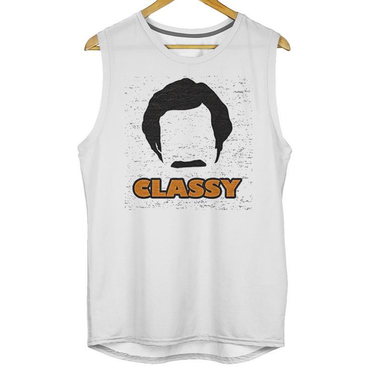 Ripple Junction Anchorman 2 Classy With Rons Hair Shape Unisex Tank Top