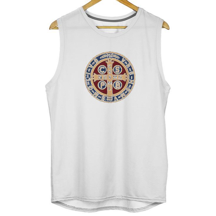 The Saint Benedict Medal Catholic Unisex Tank Top