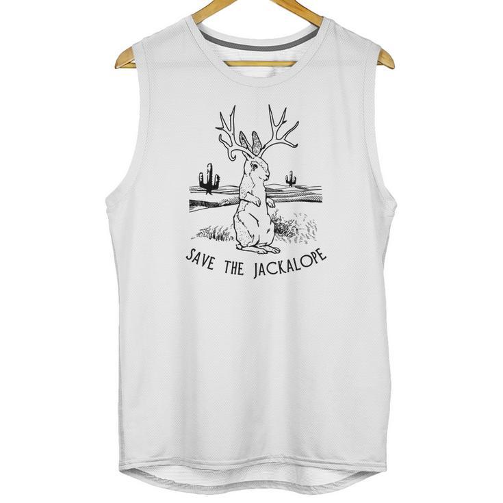 Save The Jackalope Tee Funny Jackrabbi Apparel Unisex Tank Top