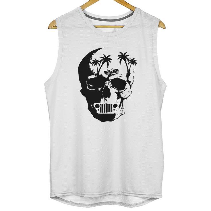 Skeleton Head Jeep Shirt Unisex Tank Top