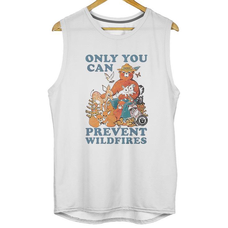 Smokey The Bear Only You Can Prevent Wild Fires Ringer Unisex Tank Top