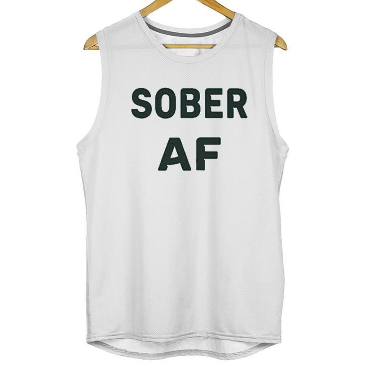 Sober Af Ladies Sobriety Unisex Tank Top