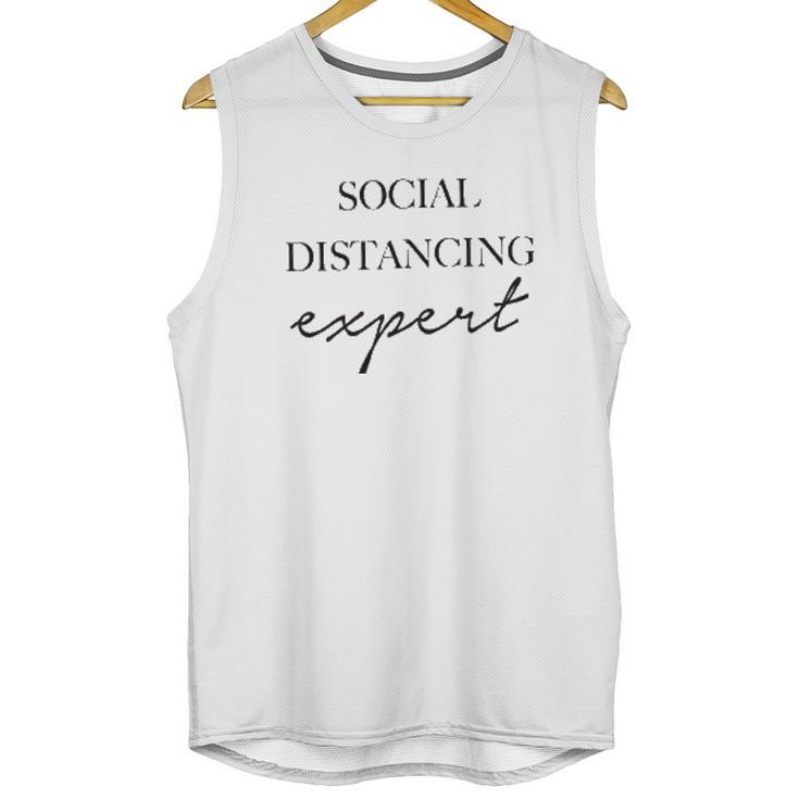 Social Distancing Expert Social Distancing Unisex Tank Top