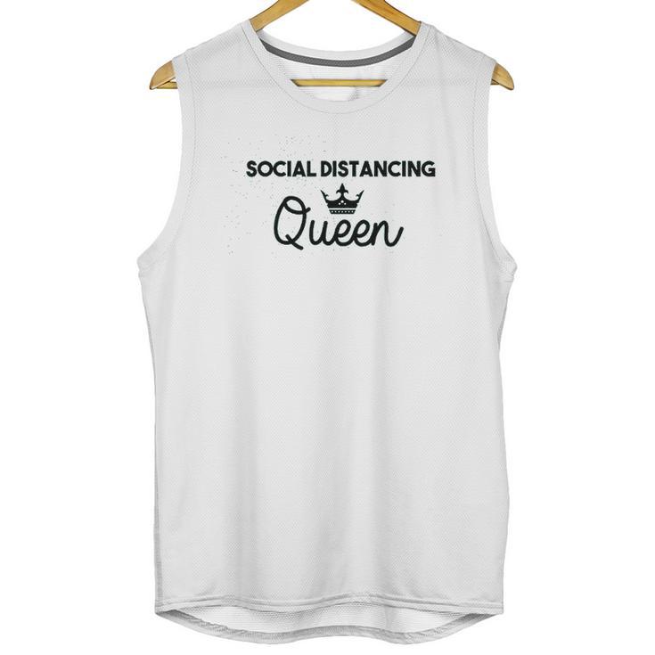 Social Distancing Queen Social Distance Expert Funny Unisex Tank Top