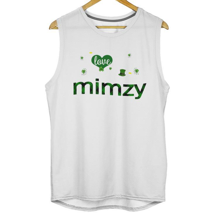 St Patricks Day Cute Shamrock I Love Being Mimzy Heart Family Gifts Unisex Tank Top
