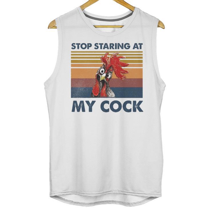 Stop Staring At My Cock 2 Unisex Tank Top