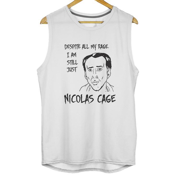 Strange Cargo Despite All My Rage Nicolas Cage Funny Unisex Tank Top