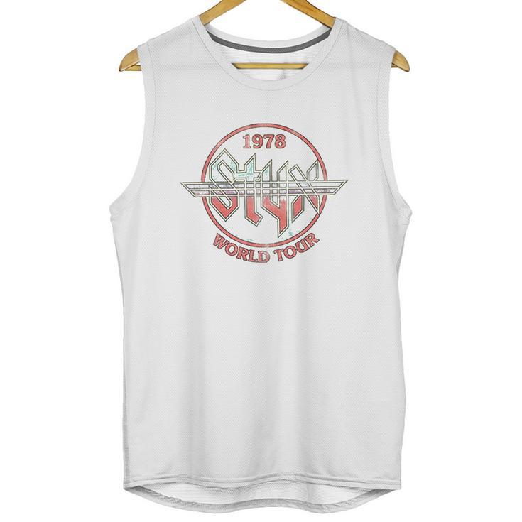 Styx Circle 1978 World Concert Tour Music American Rock Band Unisex Tank Top