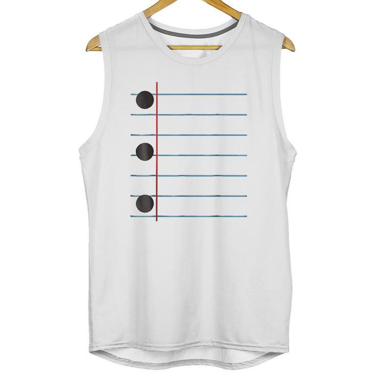 Three Hole Punch College Ruled Paper Costume Unisex Tank Top