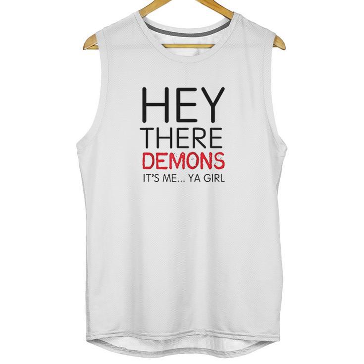 Unsolved Hey There Demons Girl Unisex Tank Top