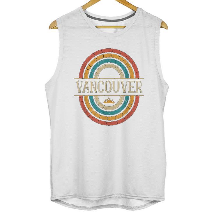 Vancouver British Columbia Canada Vintage Retro 80S Unisex Tank Top