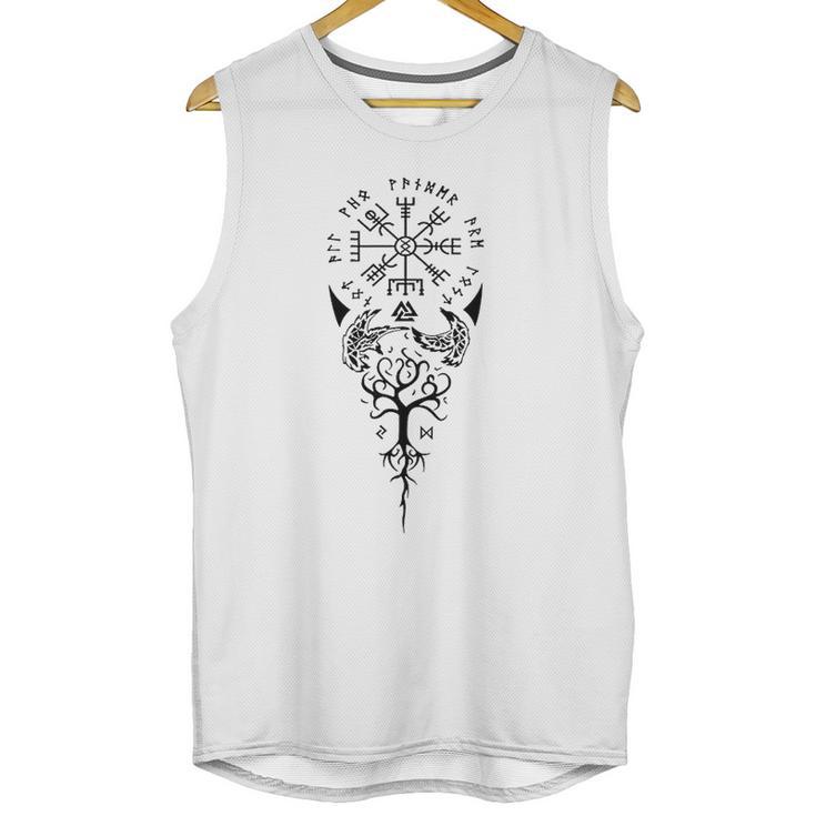 Viking Compass Protection Old Norse Warrior Unisex Tank Top