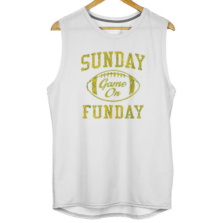 Vintage Sunday Funday Green Bay Football Retro Unisex Tank Top