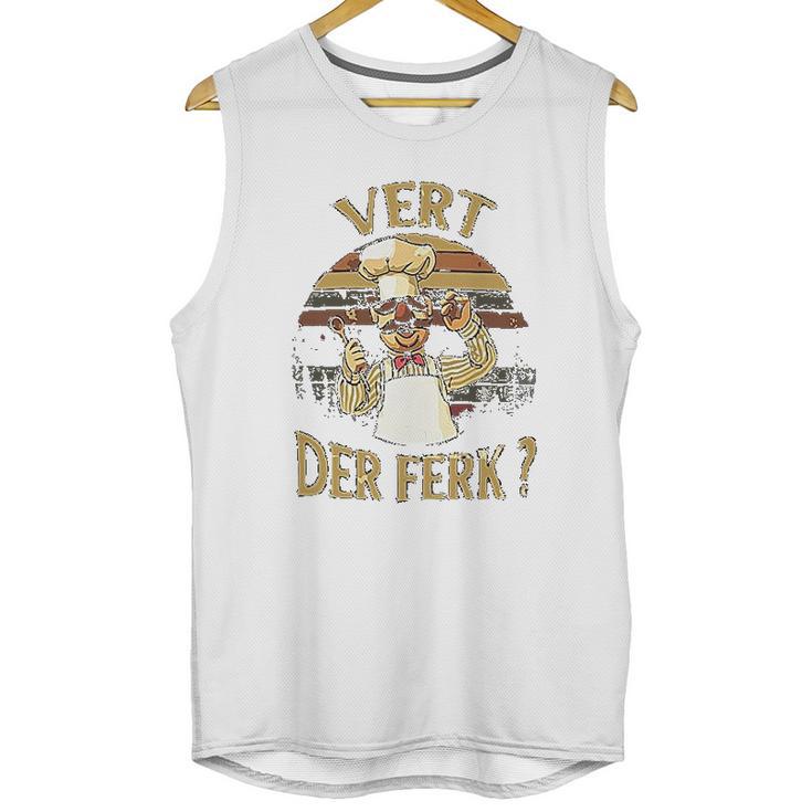 Vintage Vert Der Ferk Kitchen Fan Unisex Tank Top