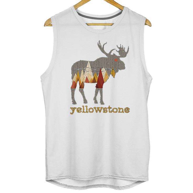 Vintage Yellowstone National Park Bull Moose Unisex Tank Top