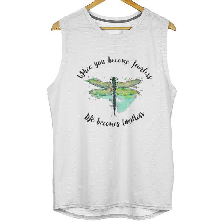 When You Become Fearless Life Becomes Limitless Unisex Tank Top