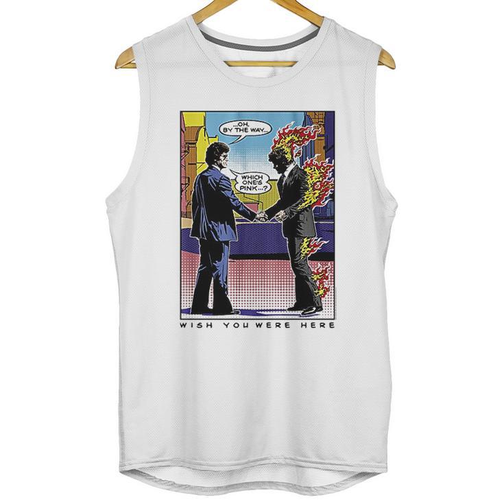 Wywh Pop Art Burning Man Unisex Tank Top