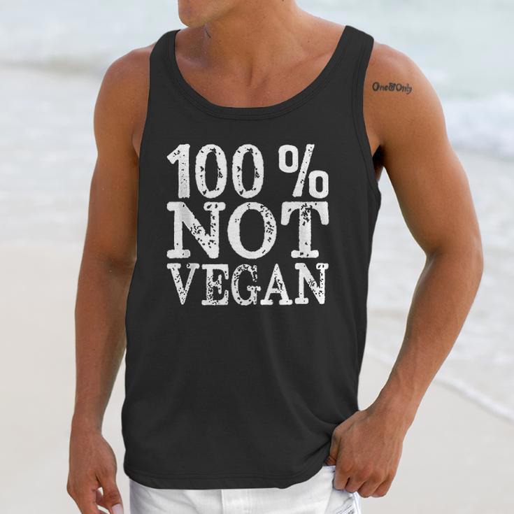 100 Not Vegan Bbq Carnivore Diet Meat Eater Food Zero-Carb Unisex Tank Top Gifts for Her