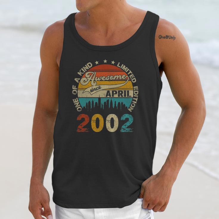 19 Years Old Birthday Gift Awesome Since April 2002 Ver2 Unisex Tank Top Gifts for Her