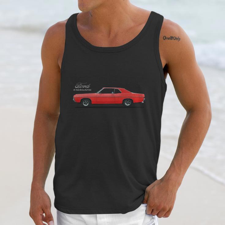 1968 Ford Fairlane Formal Roof Red Iii Unisex Tank Top Gifts for Her