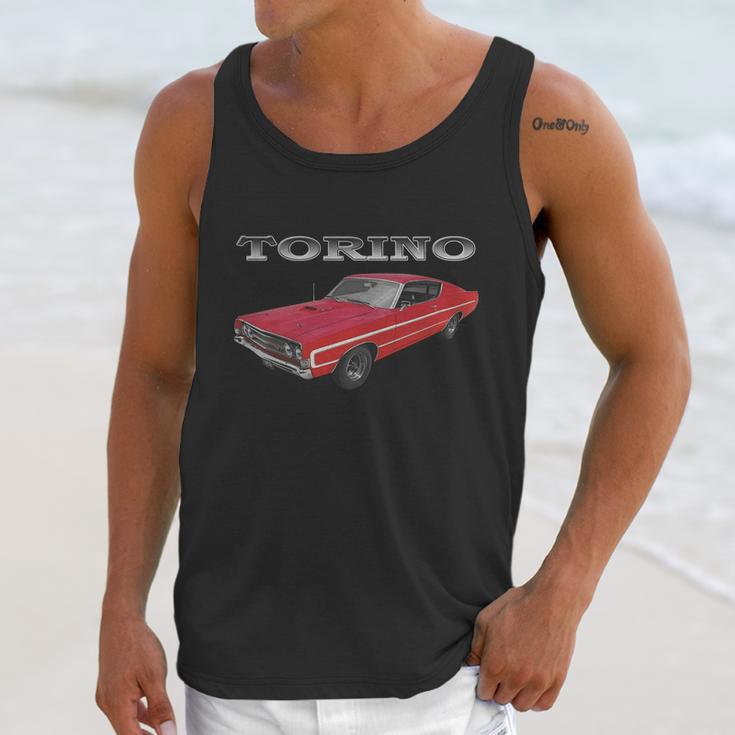 1969 Ford Torino Gt Red Unisex Tank Top Gifts for Her