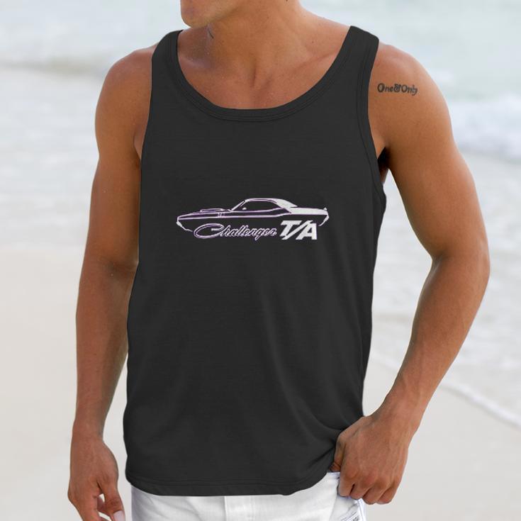 1970 Dodge Challenger Ta Classic Outline Design Unisex Tank Top Gifts for Her