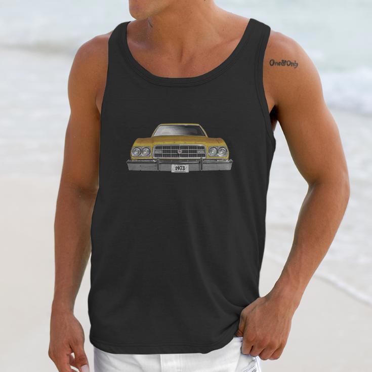 1973 Ford Gran Torino Two Sided Gold Unisex Tank Top Gifts for Her