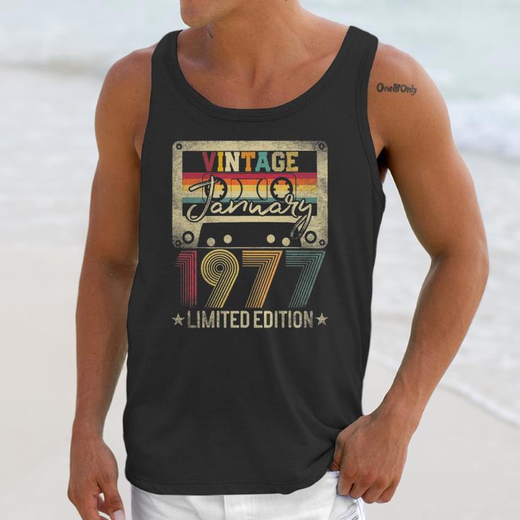 1977 January Vintage Limited Edition 45Th Birthday Gift Idea Unisex Tank Top Gifts for Her