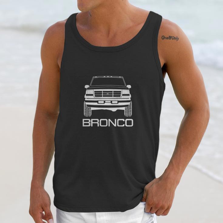 19921996 Ford Bronco Front White Print Unisex Tank Top Gifts for Her