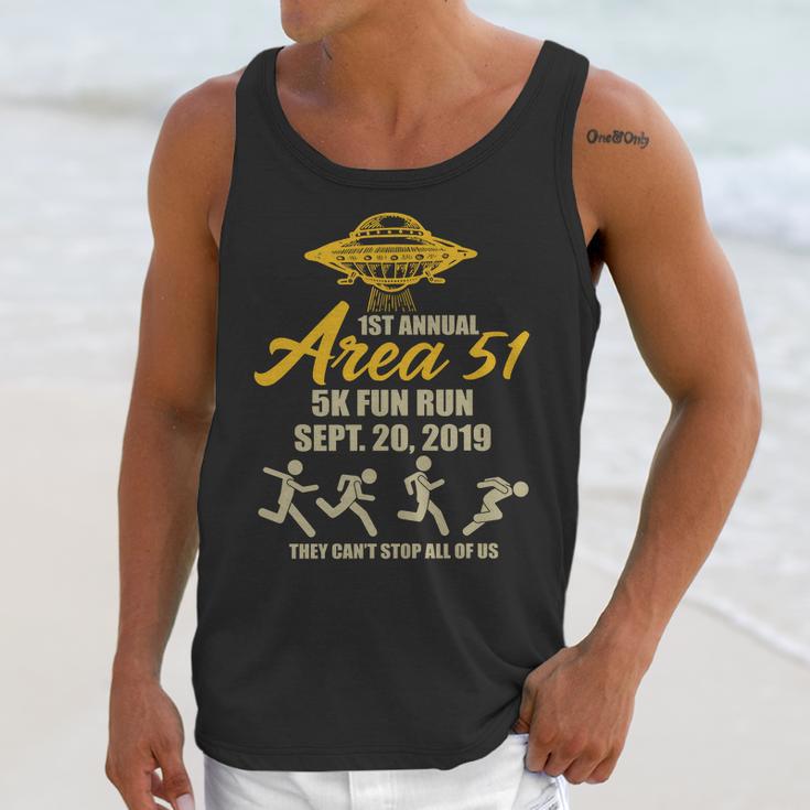 1St Annual Area 51 5K Fun Run They Cant Stop All Of Us Unisex Tank Top Gifts for Her