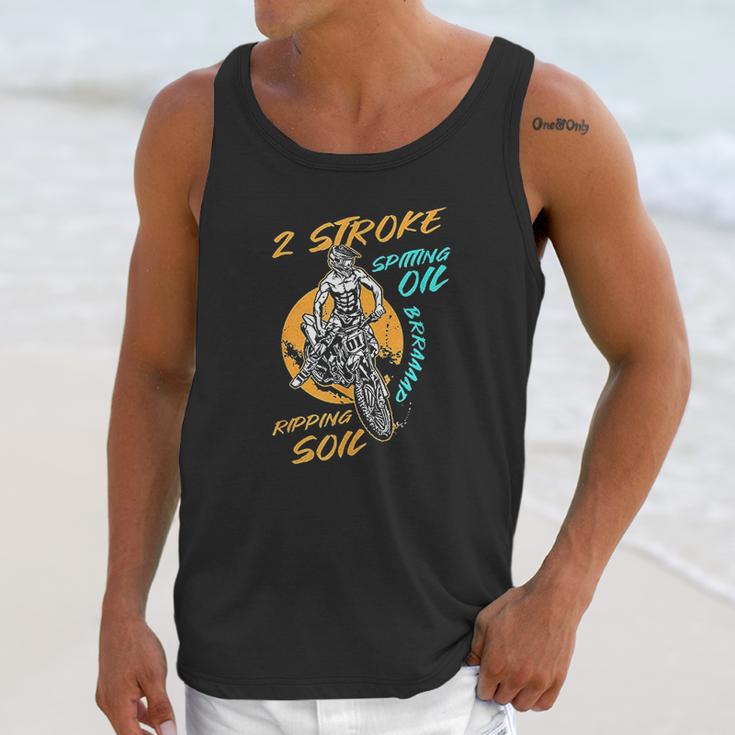 2 Stroke Spitting Oil Ripping Soil Braap Dirt Bike Motocross Unisex Tank Top Gifts for Her