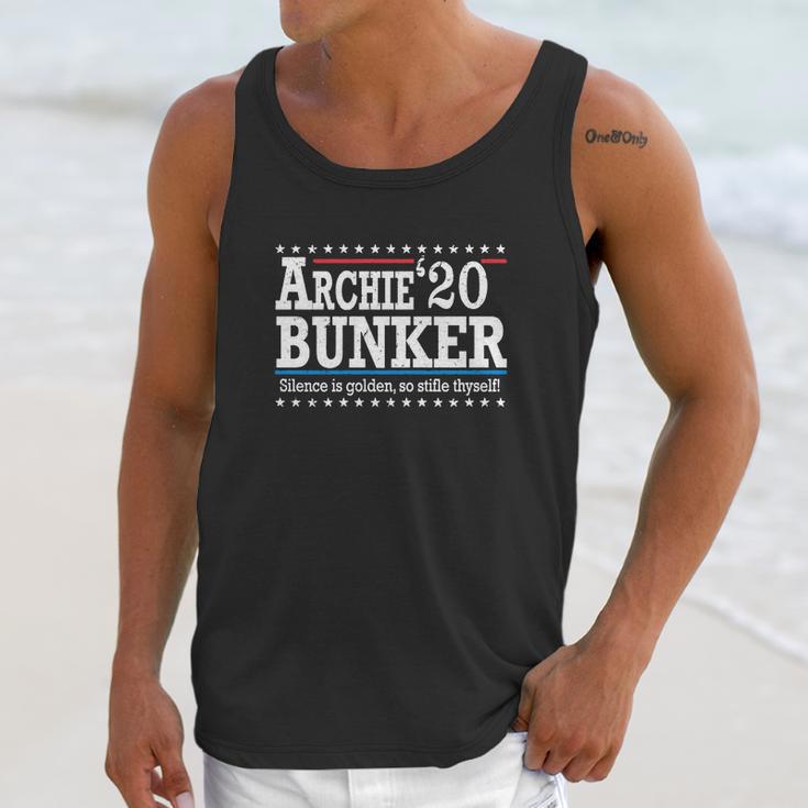 2020 Archie Bunker Silence Is Golden So Stifle Thyself Unisex Tank Top Gifts for Her