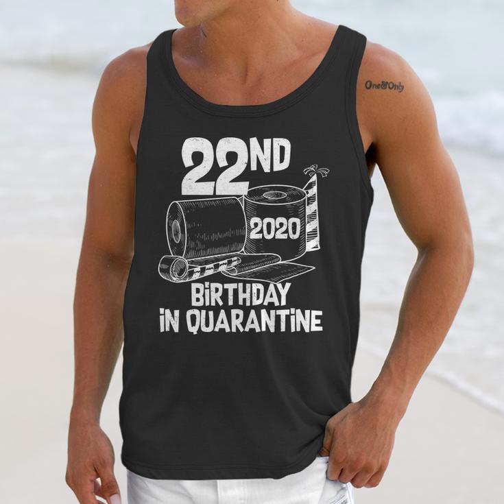 22Nd Birthday In Quarantine Toilet Paper Party Unisex Tank Top Gifts for Her