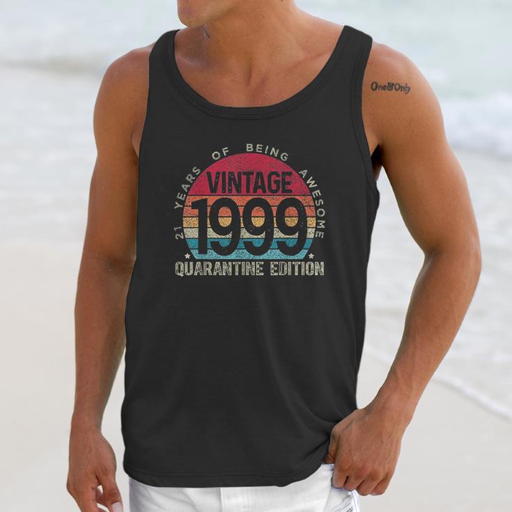 22St Birthday Retro Vintage 1999 Social Distancing Unisex Tank Top Gifts for Her