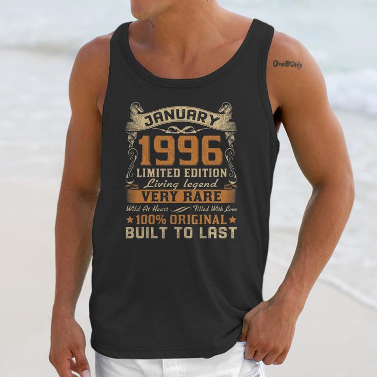 26Th Birthday Gift 26 Years Old Retro Vintage January 1996 Ver2 Unisex Tank Top Gifts for Her