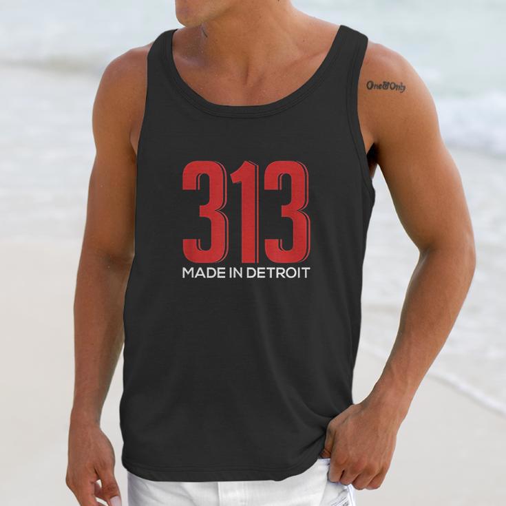 313 Made In Detroit Downtown Motown Motor City Unisex Tank Top Gifts for Her