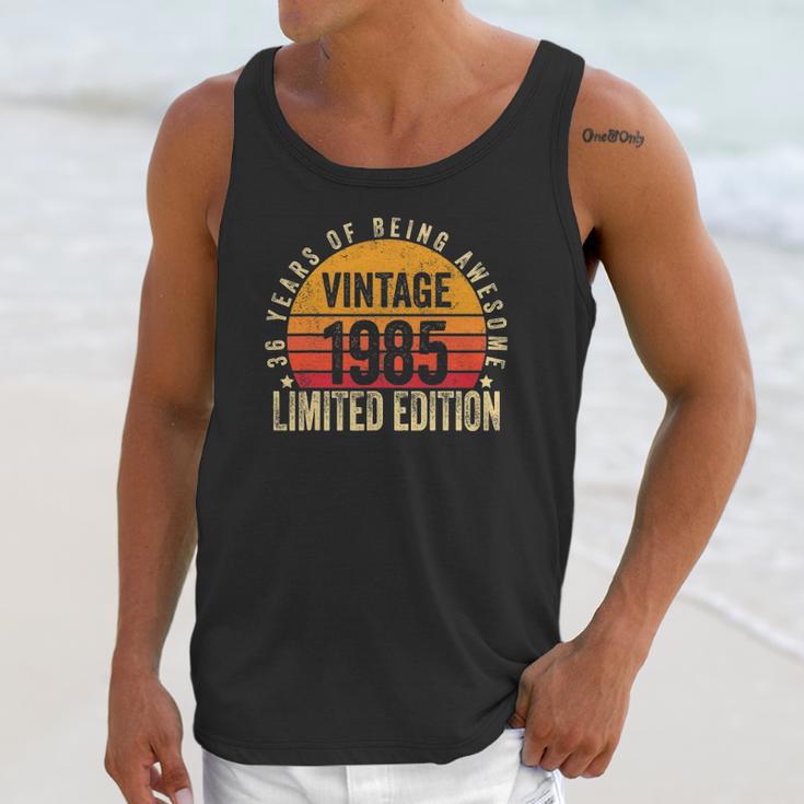 36 Years Old Gifts Vintage 1985 Limited Edition 36Th Birthday Unisex Tank Top Gifts for Her