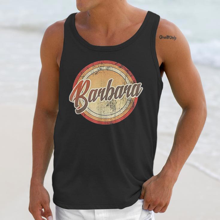 Graphic 365 Name Barbara Vintage Funny Personalized Unisex Tank Top Gifts for Her