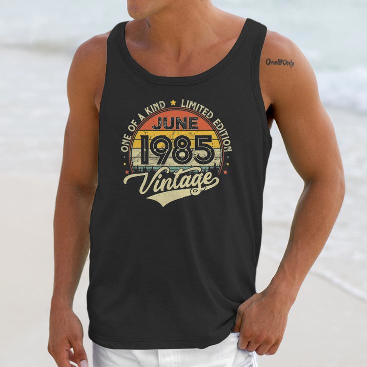 36Th Birthday Gifts 36 Years Old Retro Born In June 1985 Ver2 Unisex Tank Top Gifts for Her