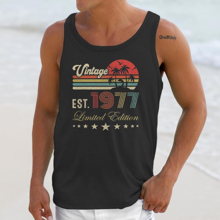 45Th Birthday Born 1977 Vintage Limited Edition 45 Birthday Unisex Tank Top Gifts for Her