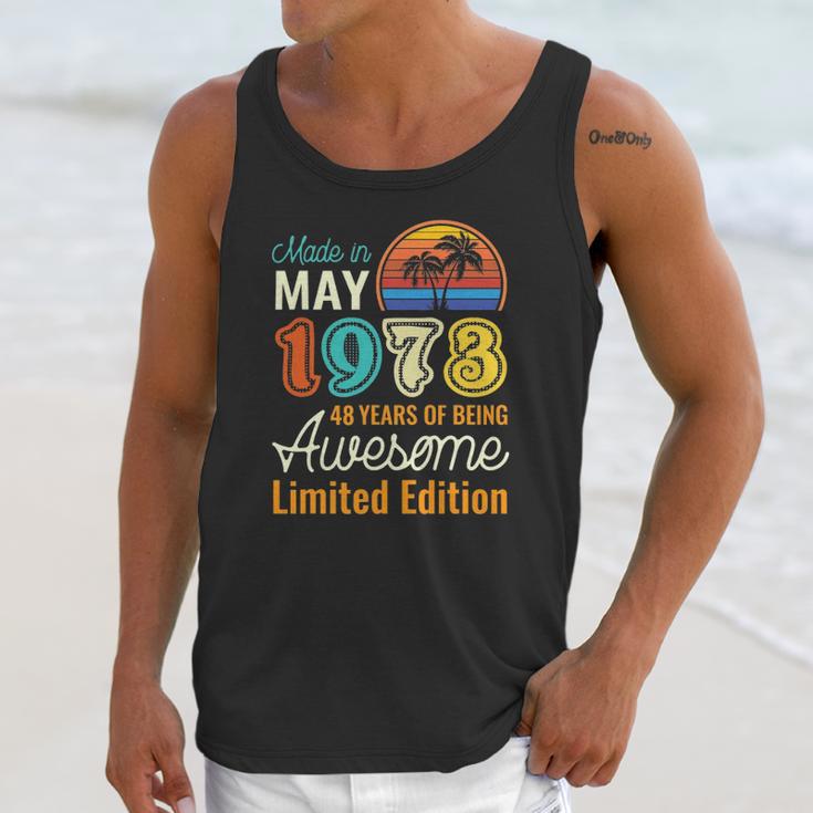 49 Years Old Born In May 1973 49Th Birthday Unisex Tank Top Gifts for Her