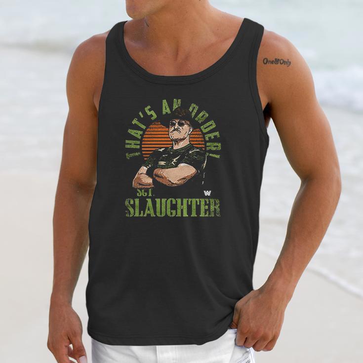 500 Level Sgt Slaughter Wwe Unisex Tank Top Gifts for Her