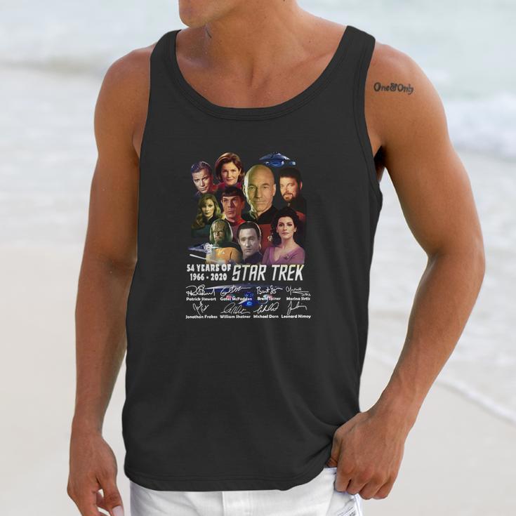 54 Years Of 1966 2020 Star Trek Characters Signatures Unisex Tank Top Gifts for Her