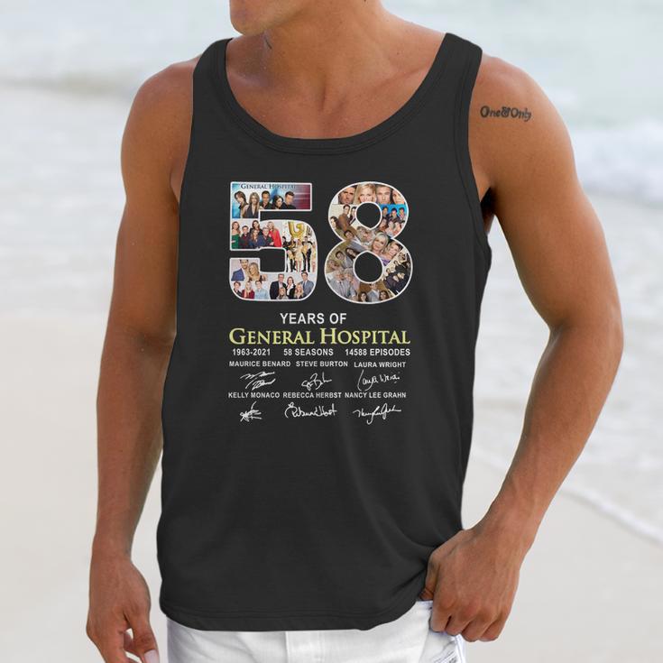 58 Years Of General Hospital 1963 2021 58 Seasons 14588 Episodes Signatures Unisex Tank Top Gifts for Her